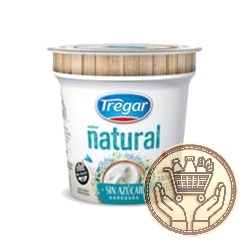 yogur entero tregar natural sin azúcar agregada pote 140grs