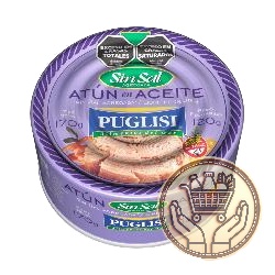atún puglisi en aceite sin sal agregada 170grs