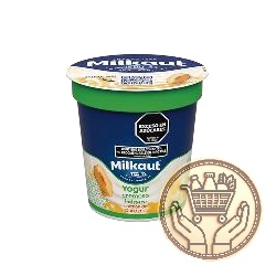 yogur descremado milkaut balance colchón de durazno pote 150grs
