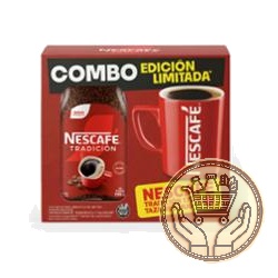 café instantáneo nescafé tradiciónal 170 g + taza  170grs