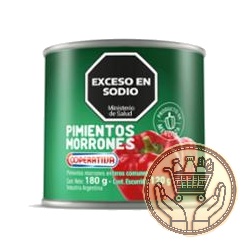 pimientos morrones cooperativa 180grs