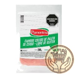 fiambre de paleta de cerdo piamontesa feteada  200grs