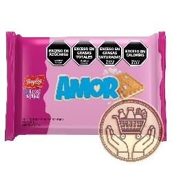 galletitas dulces rellenas amor pack familiar x3 330grs
