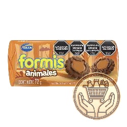 galletitas dulces rellenas formis animales dulce de leche 72grs
