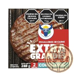medallones sombra de toro extra grande congelados x2 240grs