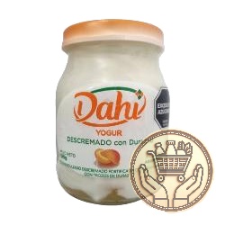 yogur descremado dahi con trozos de durazno 190grs