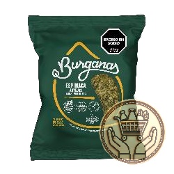 medallones de vegetales burganas espinaca + arvejas x4 460grs