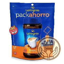 café torrado instantáneo la virginia suave doypack 170grs
