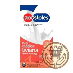 leche larga vida apóstoles clásica liviana 2% 1lts