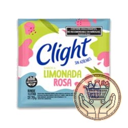 polvo para preparar bebida clight sabor limonada rosa 7grs