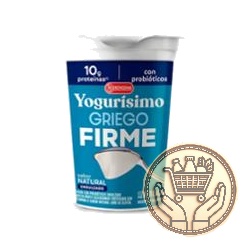 yogur yogurisimo griego firme sabor natural endulzado pote 180grs