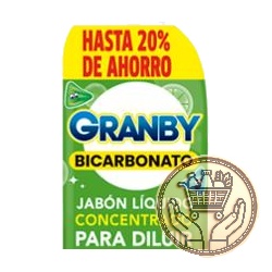 jabón líquido granby bicarbonato para diluir botella 500cm3