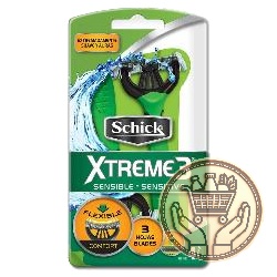 afeitadora schick xtreme3 piel sensible 4uni