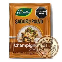 sabor en polvo alicante champignones y hongos x4 30grs