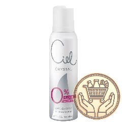 desodorante ciel crystal 0% alcohol y aluminio en aerosol 144cm3
