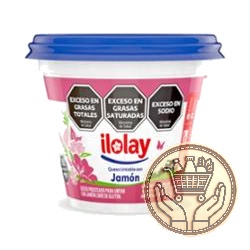 queso untable ilolay con jamón 190grs