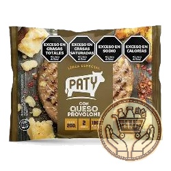 medallones de carne paty con queso provolone x2 200grs