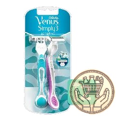 afeitadora descartable venus simply 3 sensitive 2uni