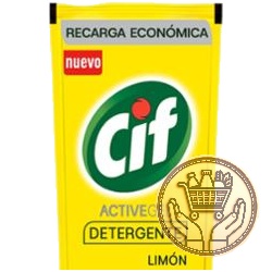 detergente concentrado cif active gel limón  400cm3