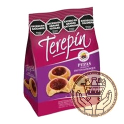 galletitas dulces pepas terepín con dulce sabor frutos del bosque 260grs