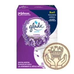 pastilla para inodoro glade lavanda 25grs