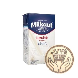 leche larga vida milkaut entera 1lts