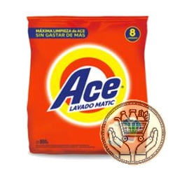jabón en polvo ace matic baja espuma 800grs