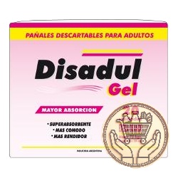 pañales para adulto disadul con gel extra grande 20uni