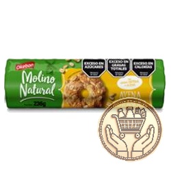 galletitas dulces okebon molino natural avena y granola 236grs
