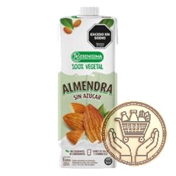 bebida vegetal la serenisima con almendra sin azúcar 1lts