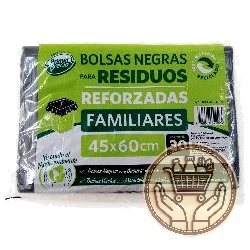 bolsas de residuos primer precio negra 45x60cm 30uni