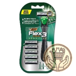 afeitadora descartable bic flex 3 hybrid sensitive 6uni