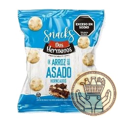snacks de arroz horneados dos hermanos sabor asado 80grs