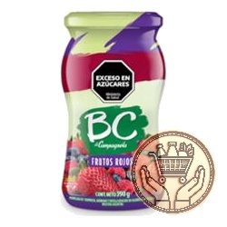 mermelada bc frutos rojos frasco 390grs