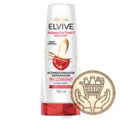 acondicionador elvive reparación total 5 keratin 750cm3