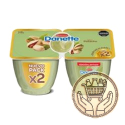 postre danette sabor pistacho x2 190grs