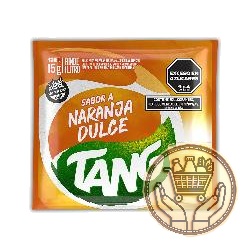 polvo para preparar bebida tang sabor naranja dulce 15grs