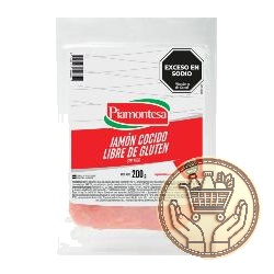 jamón cocido piamontesa feteado envasado 200grs