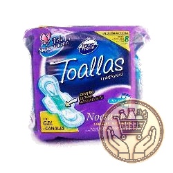 toallitas femeninas primer precio nocturna 8uni