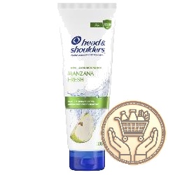 acondicionador anticaspa head & shoulders manzana fresh 300cm3