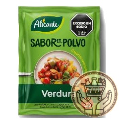 sabor en polvo alicante verduras x4 30grs