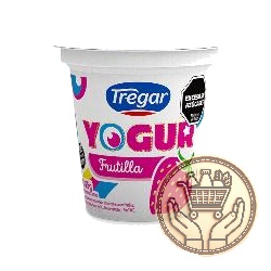 yogur entero tregar sabor frutilla pote 125grs
