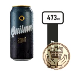 cerveza negra quilmes stout lata 473cm3