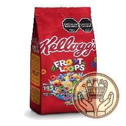 cereales kelloggs froot loops sabor frutas 195grs