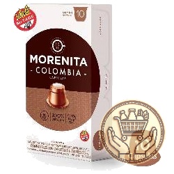 cápsulas de café morenita tostado colombia 52grs