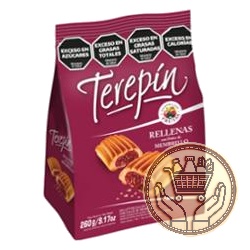 galletitas dulces terepín rellenas con dulce de membrillo 260grs