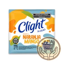 polvo para preparar bebida clight sabor naranja mango 7grs