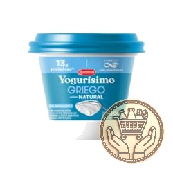yogur yogurisimo griego sabor natural sin endulzar pote 300grs