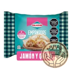 empanadas de jamón y queso paladini congeladas x4 320grs