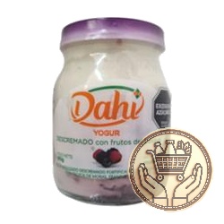 yogur descremado dahí con frutos del bosque 190grs